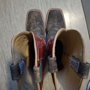Anderson Bean Mens Boots - Grey And Red